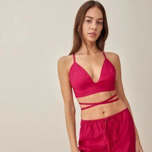 Reformation Louis Top - Rhubarb - Size M - NWT